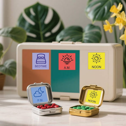 Medication Container Reminder Stickers