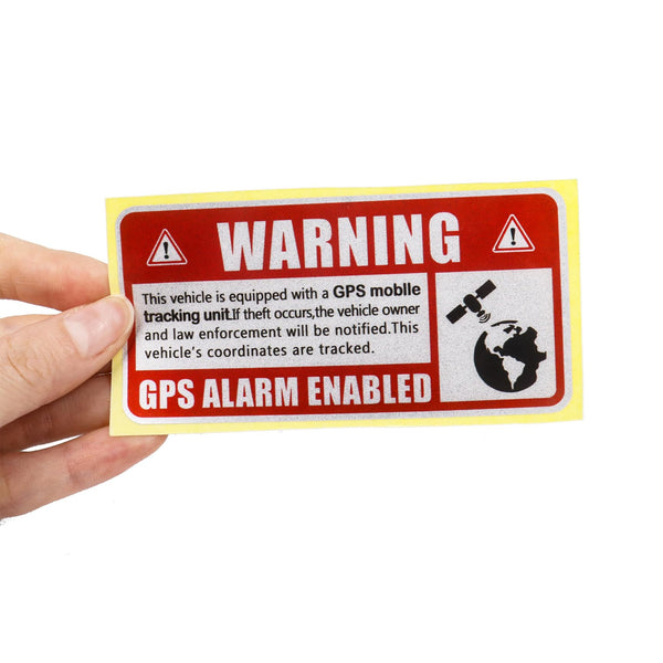 Sticker — GPS Alarm Enabled Warning.