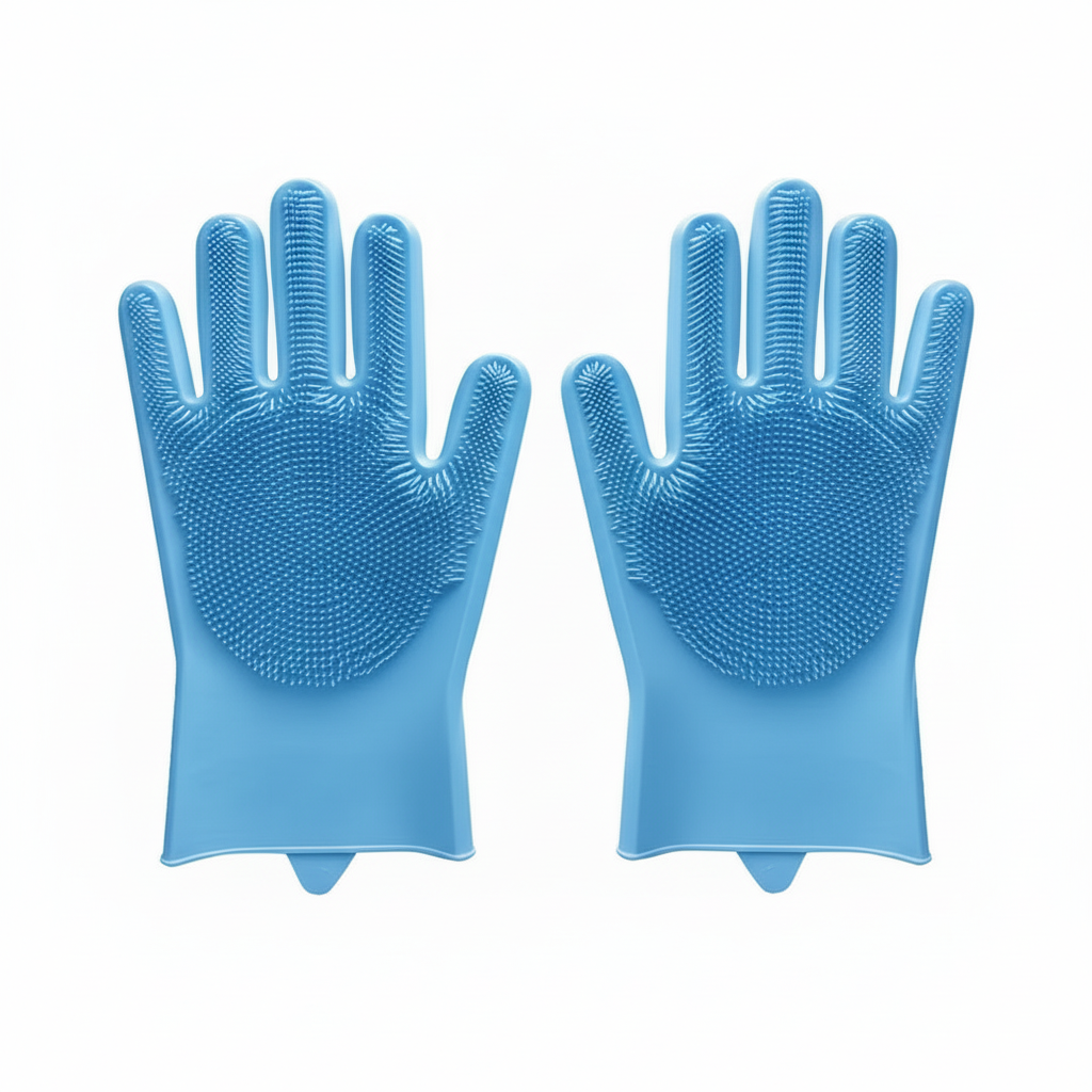Dish Washing Scrubber Gloves