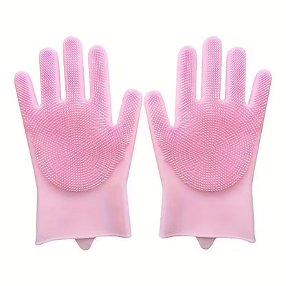Dish Washing Scrubber Gloves