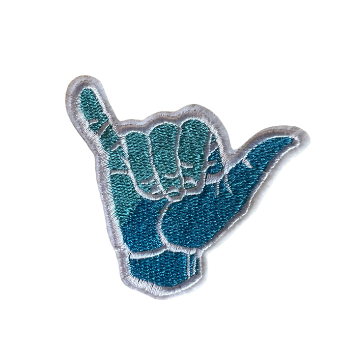 NZSL Motif, Iron On Appliqué Patch - Sea Blue