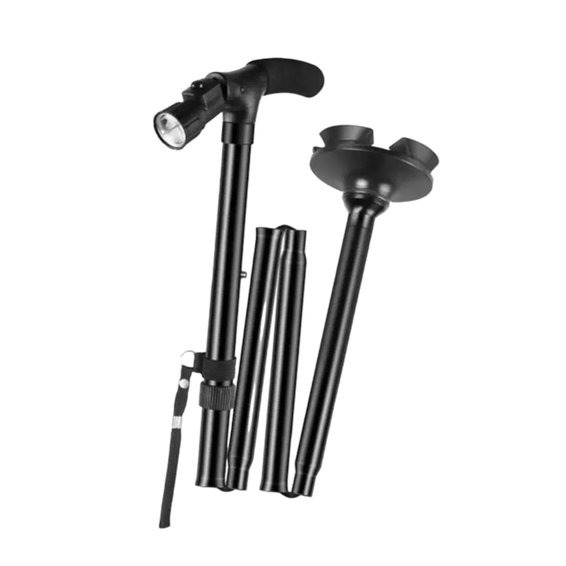 Mobility Aid — Telescopic LED Folding Cane