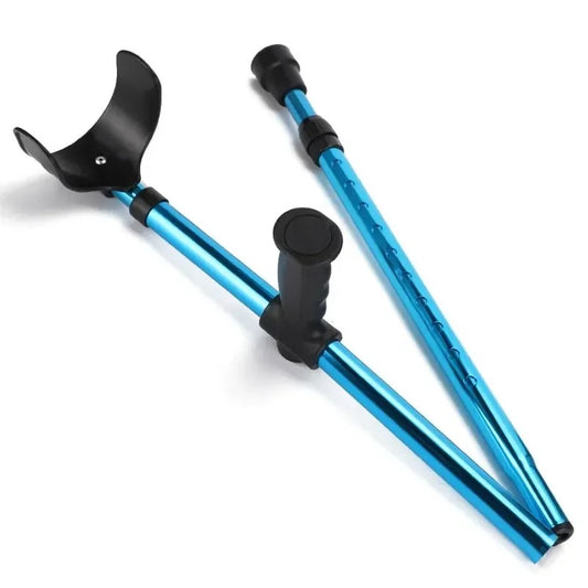 Walking Aid — Fold Up Crutch (Blue)