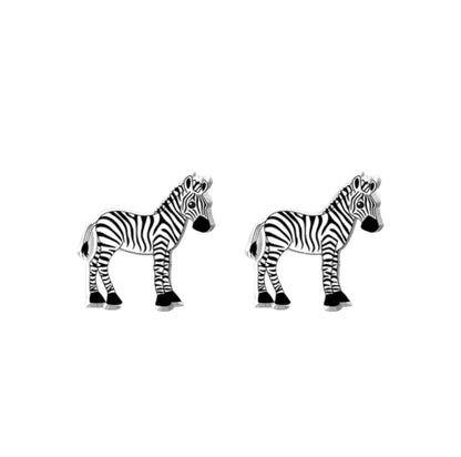 Zebra Stud Earrings - 3 Styles
