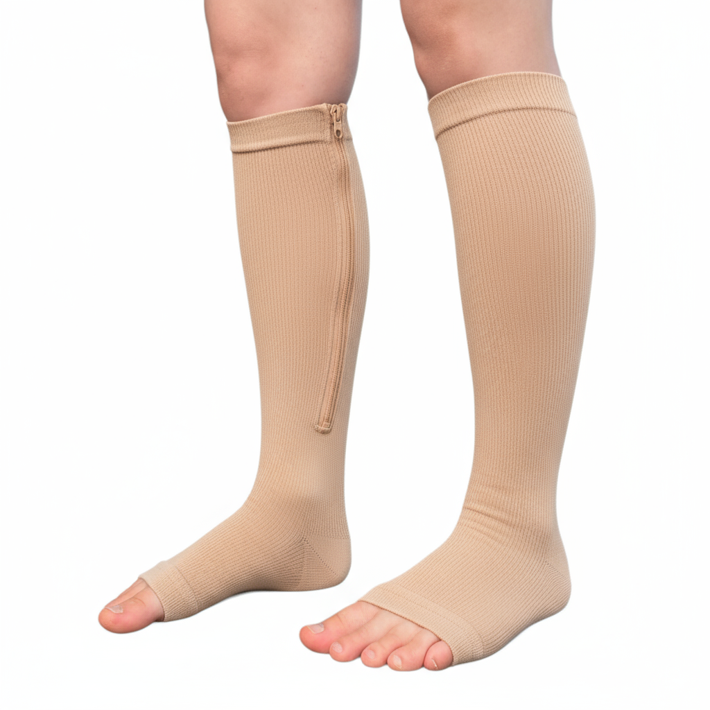 Compression Socks with Zipper (toeless)