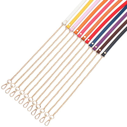 Bag Straps — Leatherette + Gold Chain