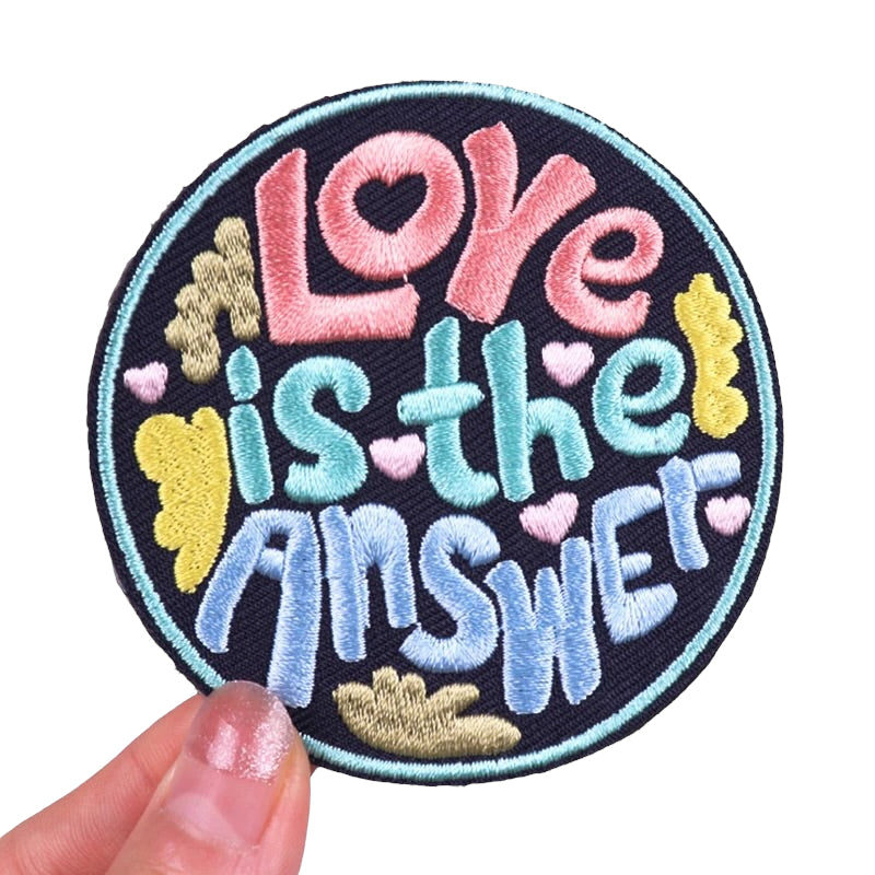 Iron On Patch — ‘Love is the Answer’