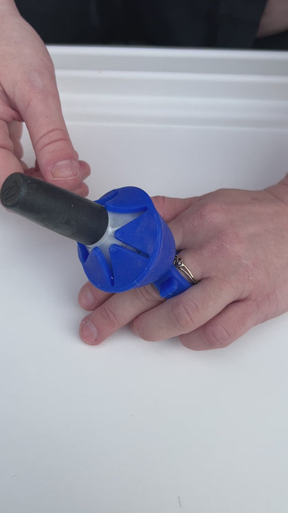 Vinyl Waste Collector / Wearable Nail Polish Bottle / Art Bin