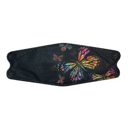 Adult Disposable Mask Masks SPIRIT SPARKPLUGS Black Butterfly  