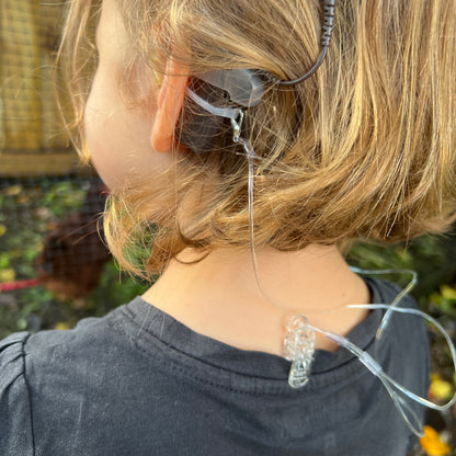 Hearing Aid Safety Clips — Transparent Hearing Aids SPIRIT SPARKPLUGS   