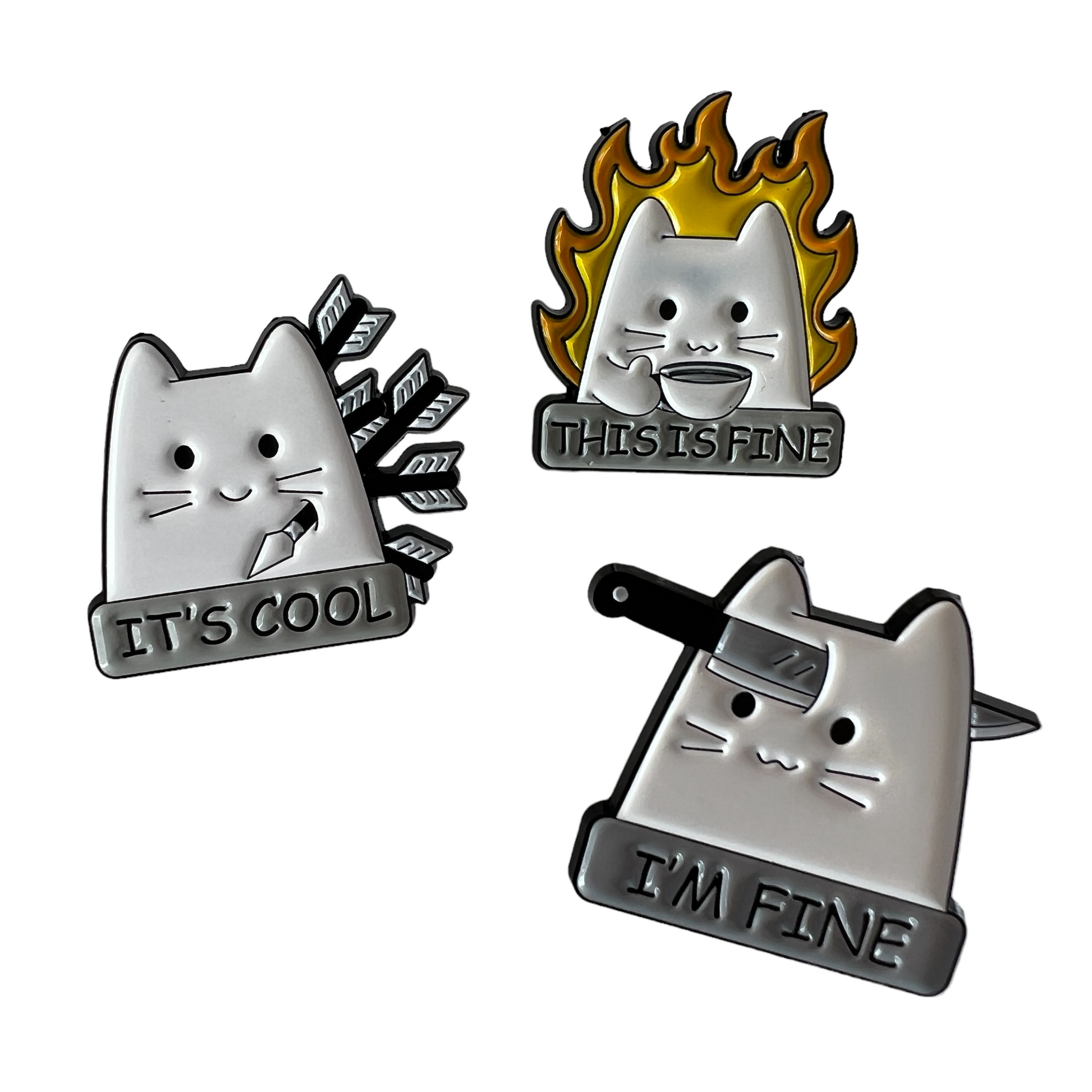 Pin — Cats Dark Humour Series  SPIRIT SPARKPLUGS   