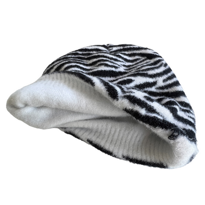 Super Soft Panama Zebra Beanie  SPIRIT SPARKPLUGS   