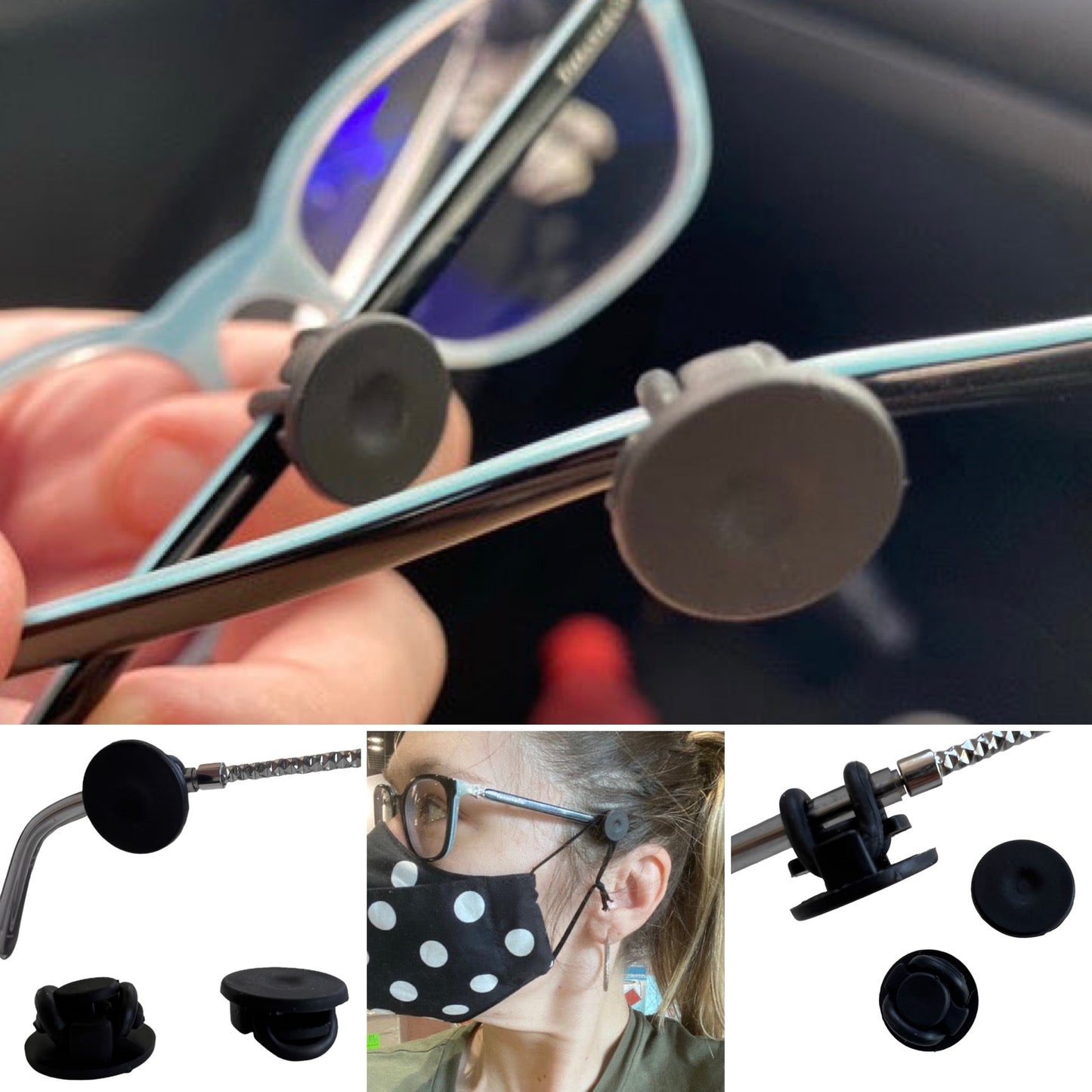 Glasses Button — Mask Accessory