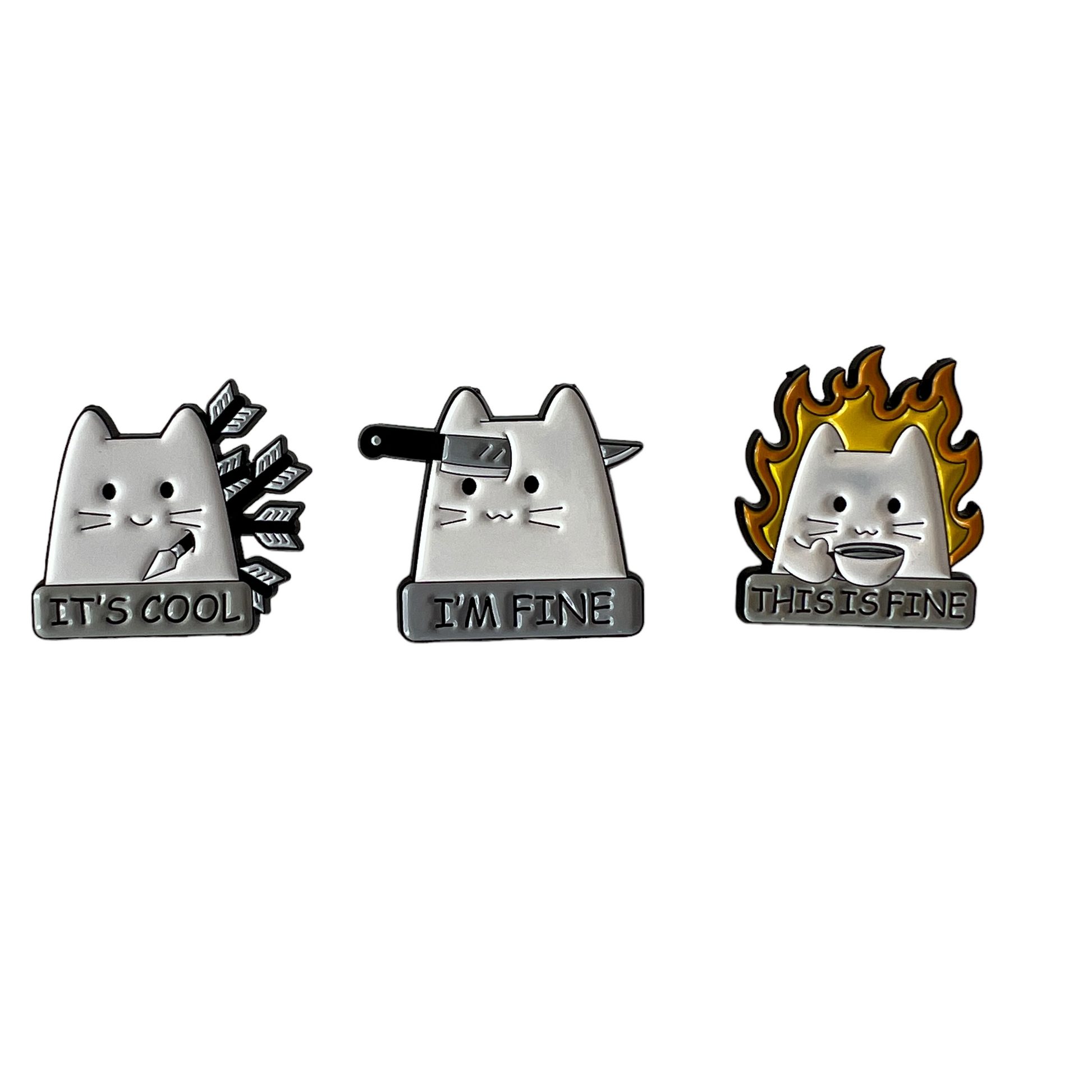 Pin — Cats Dark Humour Series  SPIRIT SPARKPLUGS   