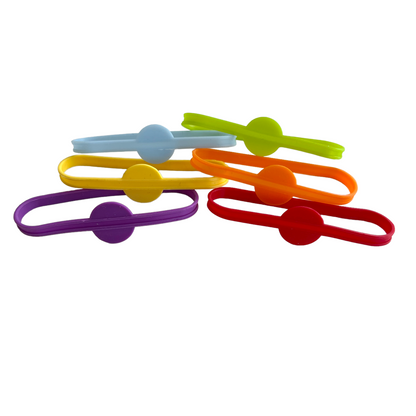 Silicone Drink Identifier Bands, 6 PACK