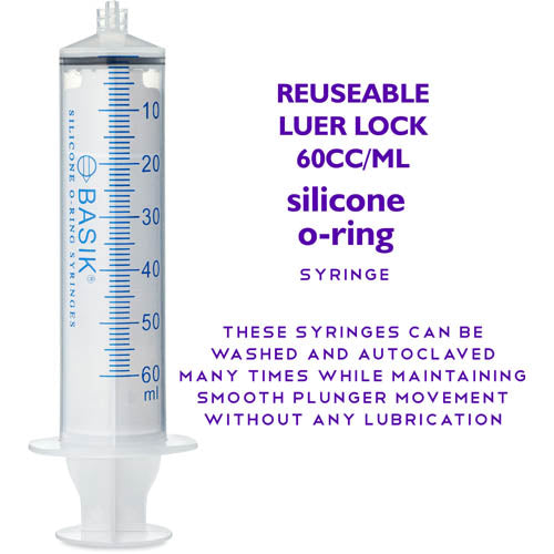 Reusable Leur Lock Syringe (Basik O-Ring)  SPIRIT SPARKPLUGS   