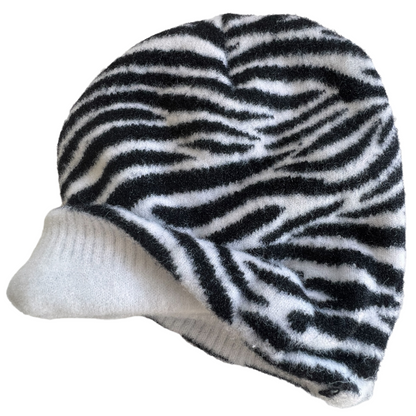Super Soft Panama Zebra Beanie  SPIRIT SPARKPLUGS   