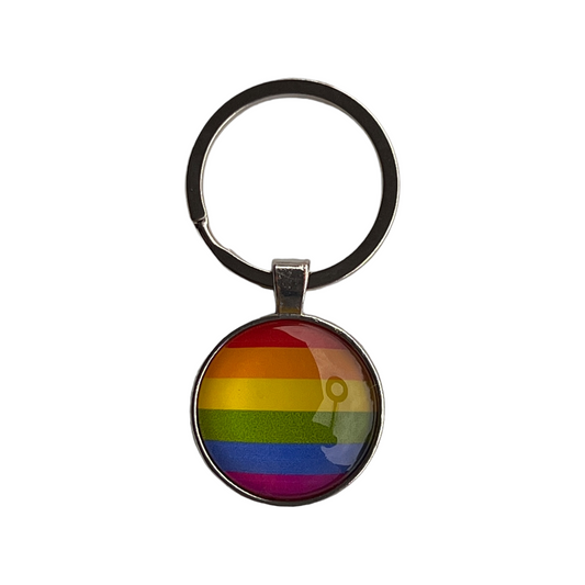 Keyring — LGBT Pride / Rainbow  SPIRIT SPARKPLUGS   