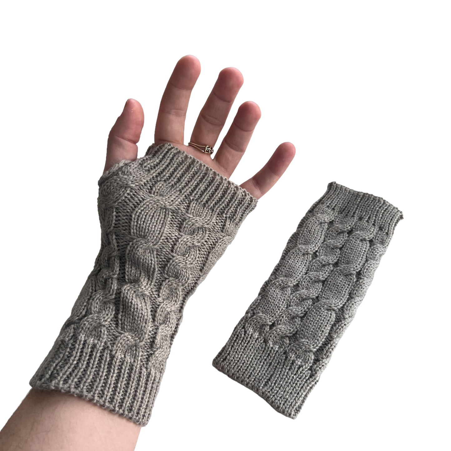 Hand Knitted Wrist Warmers Gloves & Mittens SPIRIT SPARKPLUGS   