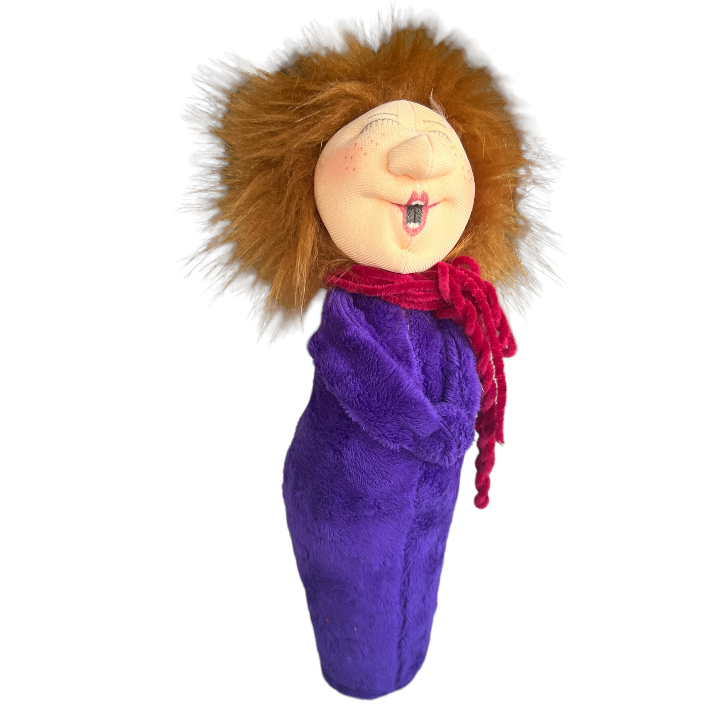 Choir Singers, Large Doll  Splash Quilting Mavis / Purple with Red Scarf  