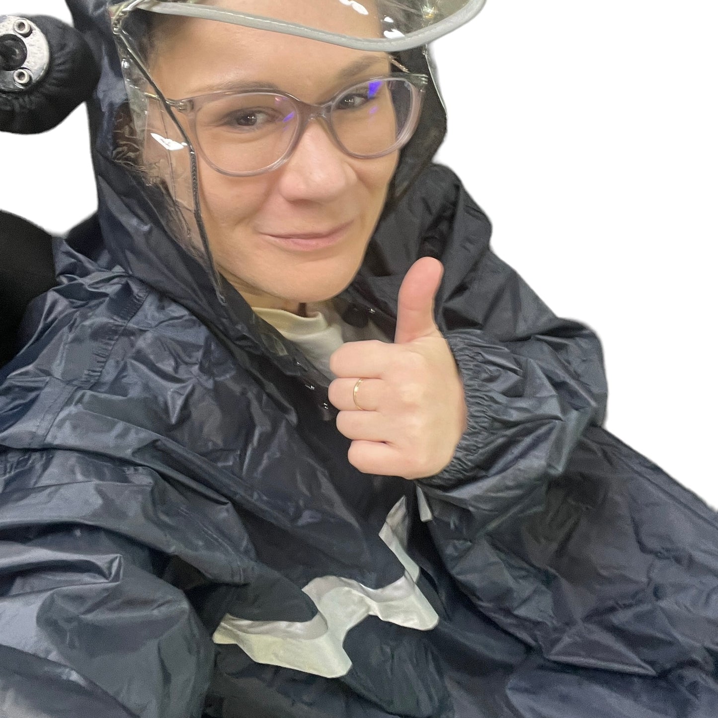 Wheelchair Rain Jacket with Sleeves