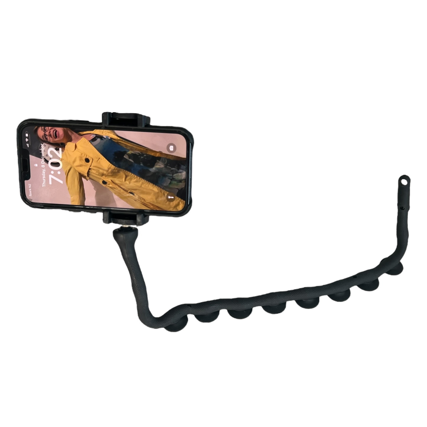 Suction + Wrap Wire Phone Clamp + Holder