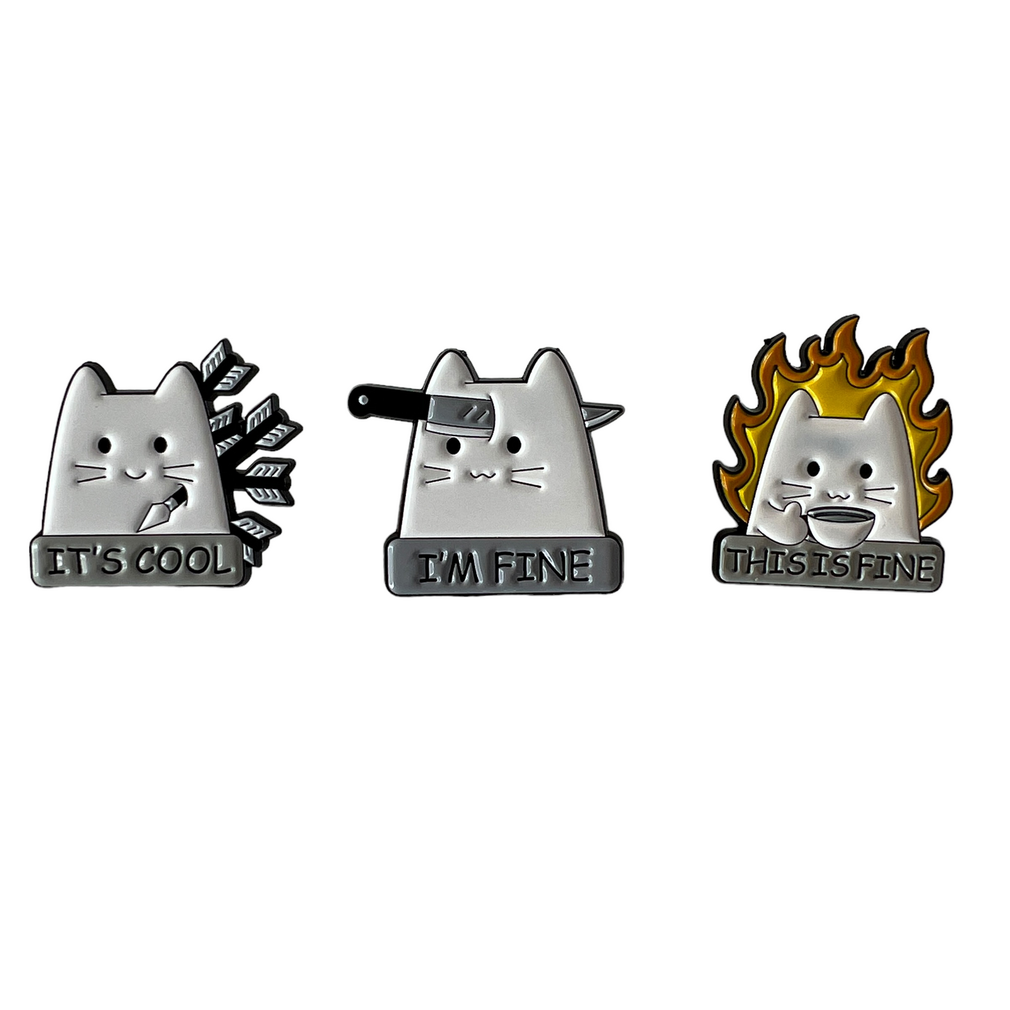 Pin — Cats Dark Humour Series  SPIRIT SPARKPLUGS   