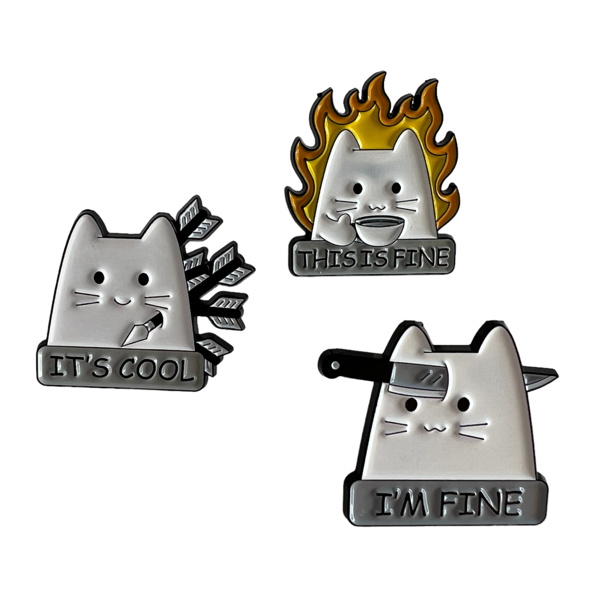 Pin — Cats Dark Humour Series  SPIRIT SPARKPLUGS   