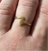 Semicolon Ring - ‘Your Story Isn’t Over Yet’. Rings SPIRIT SPARKPLUGS Gold  
