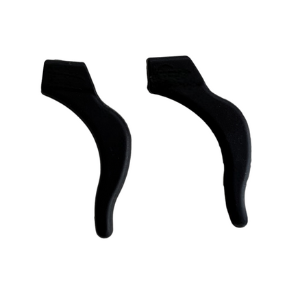 Anti Slip Glasses Ear Hooks  SPIRIT SPARKPLUGS Black X Large 