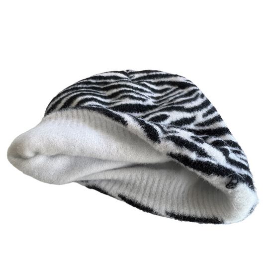 Super Soft Panama Zebra Beanie  SPIRIT SPARKPLUGS   