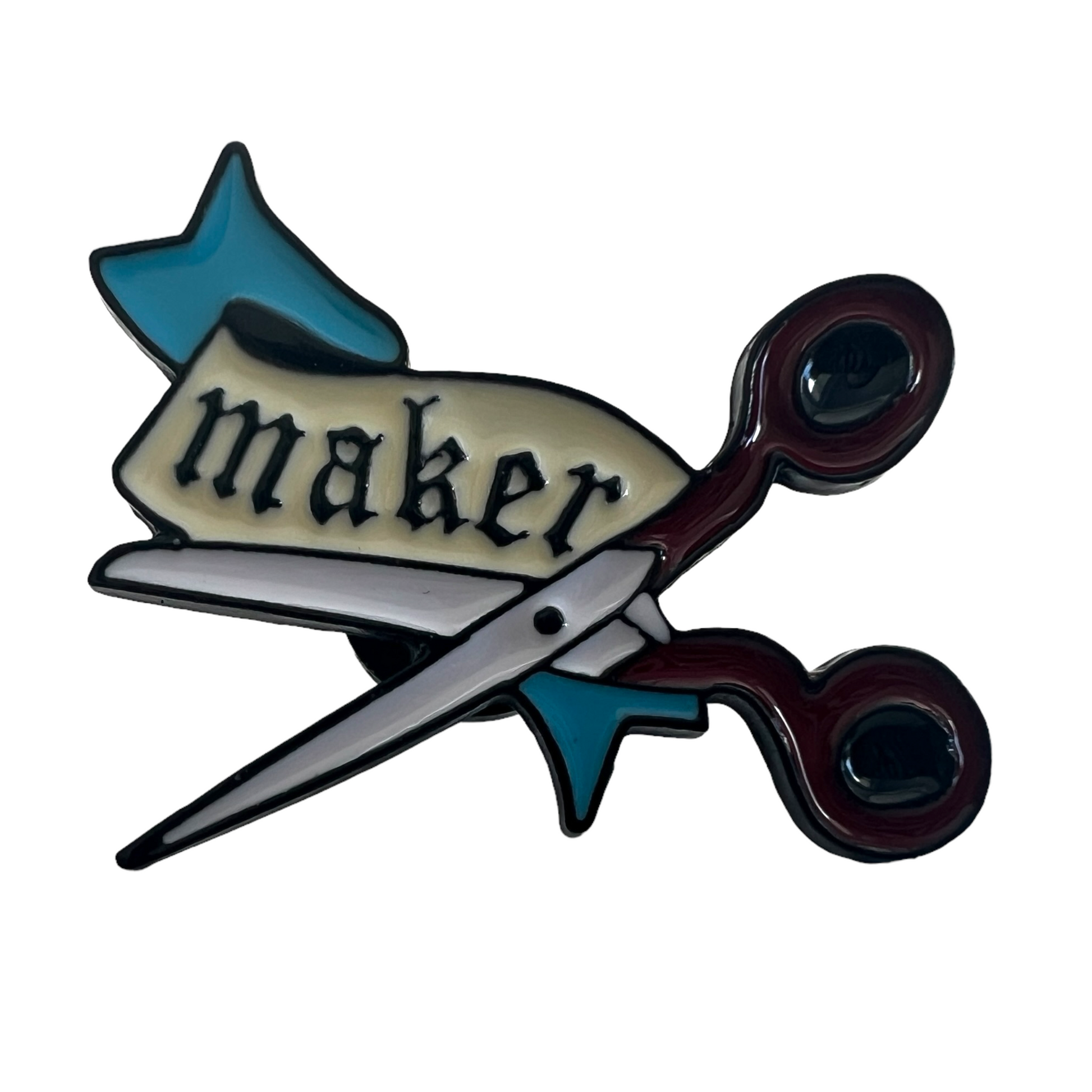 Pin — Scissors (Cartoon Banner ‘Maker’)  SPIRIT SPARKPLUGS   