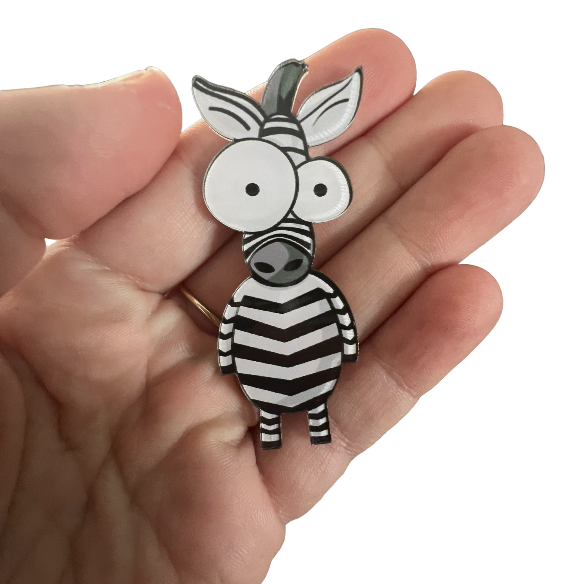 Pin — 'Standing Zebra'  SPIRIT SPARKPLUGS   