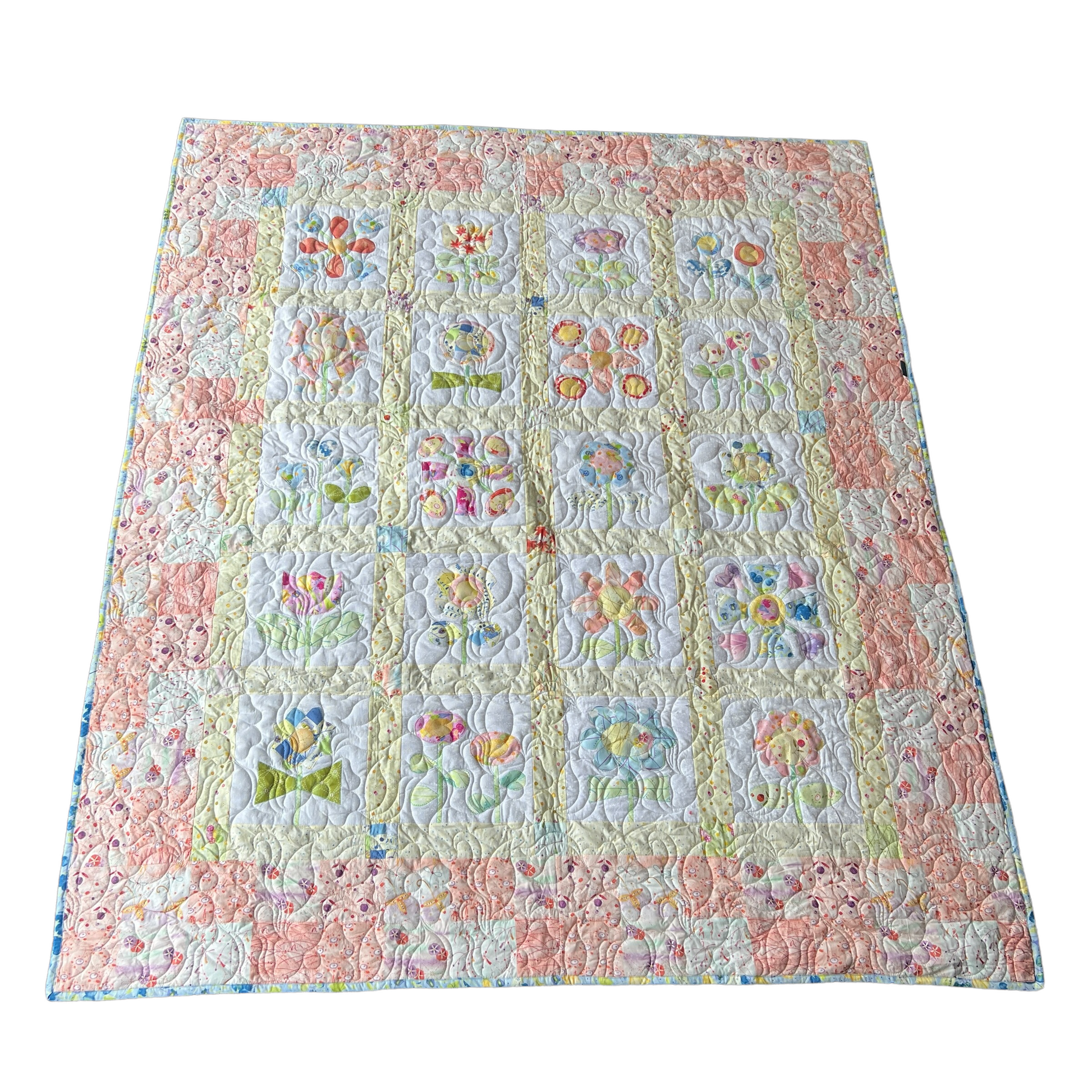 Quilt — Floral, Single Bed Quilt Baby & Toddler Car Seat Accessories Splash Quilting   