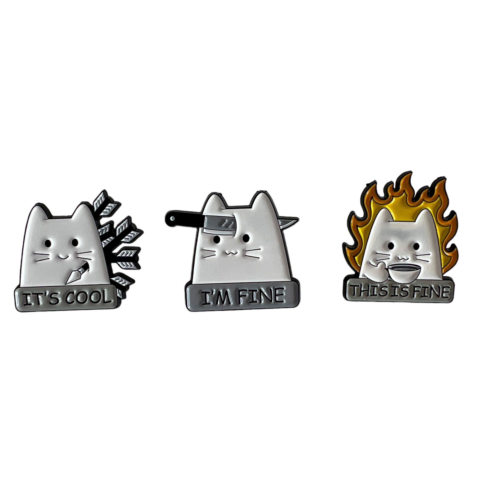 Pin — Cats Dark Humour Series  SPIRIT SPARKPLUGS   